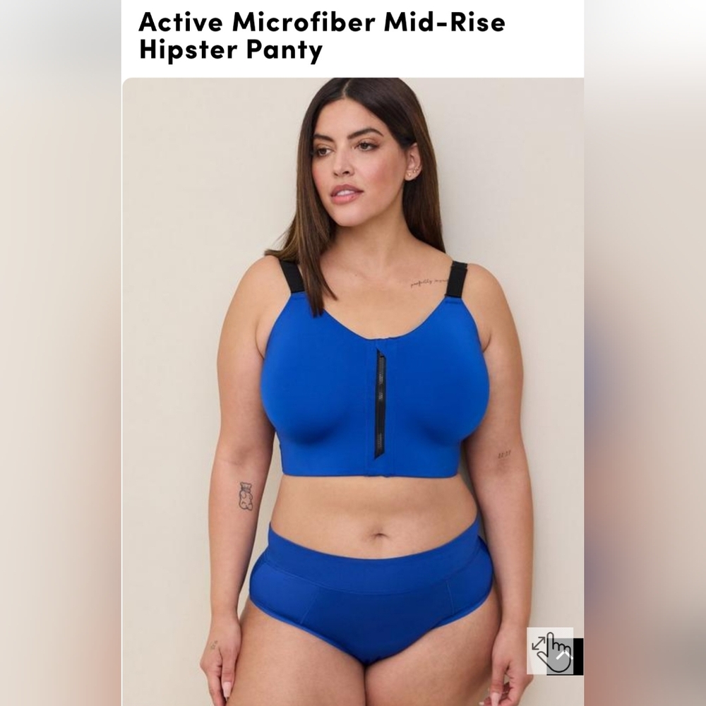 Torrid NWT Active Microfiber Mid-Rise Hipster Panty size 0X